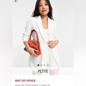 ASOS White Womens Blazer